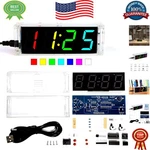 Colorful Led Digital Alarm Clock Diy Kit - Educational Electronics Project. Fixed Price $30.09.