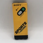 Vintage Sony Fm Yellow & Black Sports SRF-5 Working. Fixed Price $39.95.