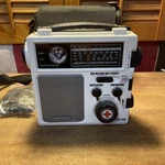 Eton Emergency Am/fm SW1/SW2 Radio FR300 White Crank Handle Flashlight W/manual. Fixed Price $45.00.