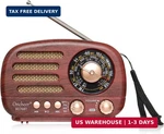 Oncheer Portable Vintage Radio Retro Bluetooth Speaker, Fm/am/sw Old Fashion Cla. Fixed Price $25.70.