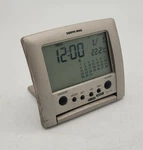 Sharper Image Dual Time Lcd Clock Lighted Display For Travel Flip Open Stand. Fixed Price $10.00.