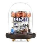 Vintage IN-12 Nixie Clock Kit Diy Assembled With Tubes W/round Glass Case. Fixed Price $179.99.