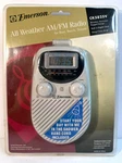 Vtg Emerson CK5825V All Weather Am/fm Radio Digital Clock Hang Cord Batteries. Fixed Price $59.00.