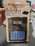 Samsonite Royal Traveller The Clock World Time Alarm Calculator.. Fixed Price $10.00.