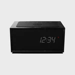 Geneva Time Digital Black Marble Clock W/ Qi Charger & Bt Speaker. Fixed Price $400.00.