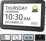 Clock With Day And Date For Elderly, 7" Large Display Digital Calendar. Fixed Price $41.00.