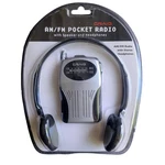 Craig Am/fm Pocket Radio With Speaker And Headphones Silver Black CS2500A New. Fixed Price $14.25.
