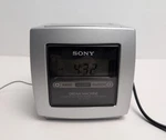 Sony Dream Machine ICF-C113V Silver Cube Alarm Clock-am/fm-corded-tested Works. Fixed Price $21.99.