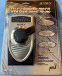 Brand New Sealed Jensen Self Powered Am/fm Weather Band All Alert Radio MR-550. Fixed Price $19.99.