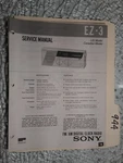 Sony EZ-3 Service Manual Original Repair Book Digital Clock Radio Am/fm. Fixed Price $22.50.