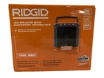 Ridgid 18V Bluetooth Speaker, Tool Only, Premium Sound R84088B, 25 Hr Runtime. Fixed Price $39.99.