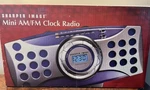 Sharper Image Blue Am/fm Radio/alarm Clock GM107 New In Box Tested. Fixed Price $19.99.