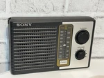 Sony ICF-F10 Portable Am Fm 2 Band Transistor Radio Black Silver Analog Tuning. Fixed Price $75.00.