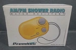 Am/fm Shower Radio Premium Model No 190-A1348 Yellow, New In Box.. Fixed Price $19.98.