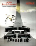 Aiwa - Portable Cassette Brochure Catalog 1985 English. Fixed Price $11.79.