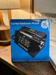 Ge Corded Bedroom Phone With Am/fm Clock Radio 29298FE1. Fixed Price $45.00.