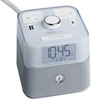 Brandstand Cubieblue White - Charging Alarm Clock With Bluetooth Speaker Outl.... Fixed Price $115.90.