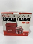 Vintage Coca Cola Am Fm Cooler Novelty Radio 4 Cans Battery Operated New. Fixed Price $34.99.