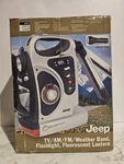 Jeep Portable Tv, Am/fm Weatherband Flashlight Fluorescent Lantern/analogclock. Fixed Price $54.99.