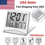 Usa Digital Travel Alarm Clock Foldable Temperature Lcd Compact Desk Timer. Fixed Price $9.79.