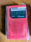 Vondior Am Fm Battery Operated Portable Pocket Radio - Red. Fixed Price $13.95.