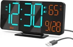 Clock For Bedroom 7 In Large Display Digital With Dual Alarms&us. Fixed Price $69.95.