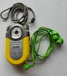 Coby CX-7 Am/fm Pocket Portable Radio Dbbs Yellow Works Green Ear Phones. Fixed Price $24.99.