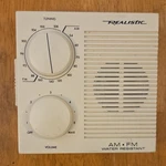 Realistic 12-784 Portable Am/fm Radio White Dc 6V X Aa Battery Shack. Fixed Price $22.00.