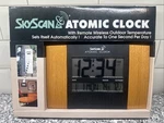 Skyscan Atomic Clock Wireless Digital Wood Grain Wall Mount 86722. Fixed Price $55.99.