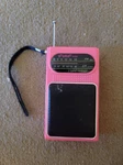 Street Beat Collectible Vintage Pink Am/fm Portable Radio W/ Antenna. Fixed Price $30.00.