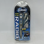 Sealed Quasar Radio Pen Fm Am Stereo Earbuds Black Ink Model QP-6 Silver. Fixed Price $18.70.