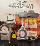 Taylor 3-PIECE Thermometer Set. Fixed Price $9.88.