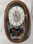 Vintage Seiko Melodies Motion Wall Clock QXM116BRH Musical Hi-fi Sound Wood. Fixed Price $119.95.
