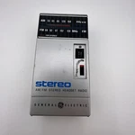 3B General Electric No. 7-1600A Am/fm Portable Transistor Radio Functions. Fixed Price $13.33.