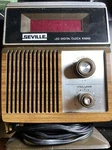 Vintage Seville Led Digital Clock Radio Model No. 3115. Fixed Price $25.00.