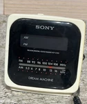 Vintage Sony Dream Machine ICF-C122 White Cube Am/fm Alarm Clock Radio Tested. Fixed Price $24.96.