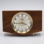 Vintage Westclox Penthouse Mcm Solid Walnut Winding Alarm Clock Working Rare. Fixed Price $49.97.