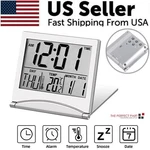 Digital Travel Alarm Clock Foldable Temperature Lcd Compact Desk Timer New. Fixed Price $9.79.