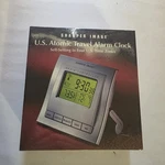 Sharper Image U. S. Atomic Travel Alarm Clock New In Box, Htf. Fixed Price $30.00.