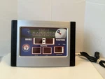 Mlb Texas Rangers 6.5" 9" Scoreboard Desk Clock Evergreen Tested & Works. Fixed Price $35.00.
