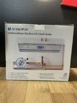 Vintage Audiovox Undercabinet Kitchen Clock Radio KCD3180 Open Box. Fixed Price $60.00.