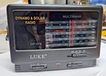 Luke Portable AM/FM/SW-14 Dynamo Solar Powered Radio, Model DP-976, Used. Fixed Price $17.99.