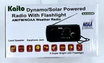 Kaito Dynamo/solar Powered Weather Radio With Flashlight Am/fm/noaa Model KA332. Fixed Price $14.88.