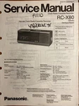 Panasonic RC-X80 Fm Am Clock Radio Cassette Recorder Original Repair Manual. Fixed Price $14.94.