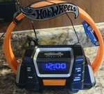 Hot Wheels HW9360 Digital Clock Radio Black Orange Blue Car Theme Am/fm Snooze. Fixed Price $50.00.