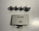 Vintage Battery Cover & Knobs Only For General Electric 7-4960A Cassette Radio. Fixed Price $5.99.