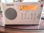 Sangean PR-D7 Am Fm Digital Portable Radio Tested Works Clean White. Fixed Price $44.99.