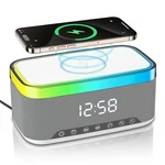 Bluetooth Speaker With Wireless Charging & Digital Clock, Led Display, 15W Qi.... Fixed Price $39.45.