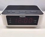 Philips AJ3116W/37 Digital Clock Radio Dual Alarm Fm White Tested Works. Fixed Price $15.00.