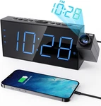 Projection Alarm Clock For Bedroom, Led Digital Ceiling Wall With Usb Phone. Fixed Price $32.87.
